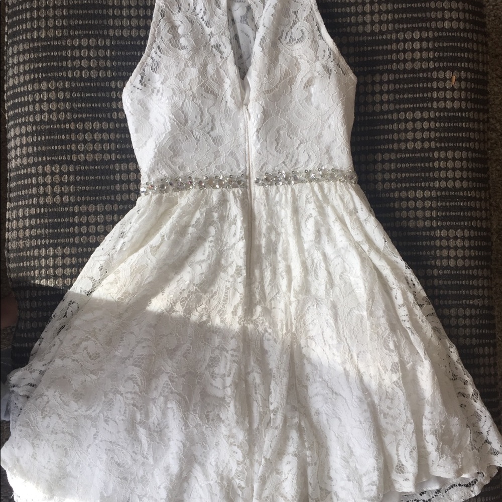 White lace dress